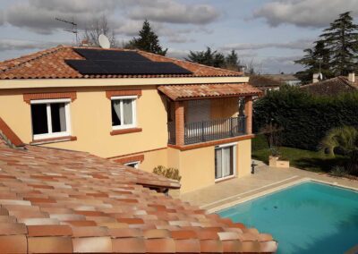 Panneaux-photovoltaïques alimentant une pompe à eau